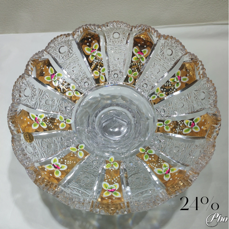 High end luxury crystal plate