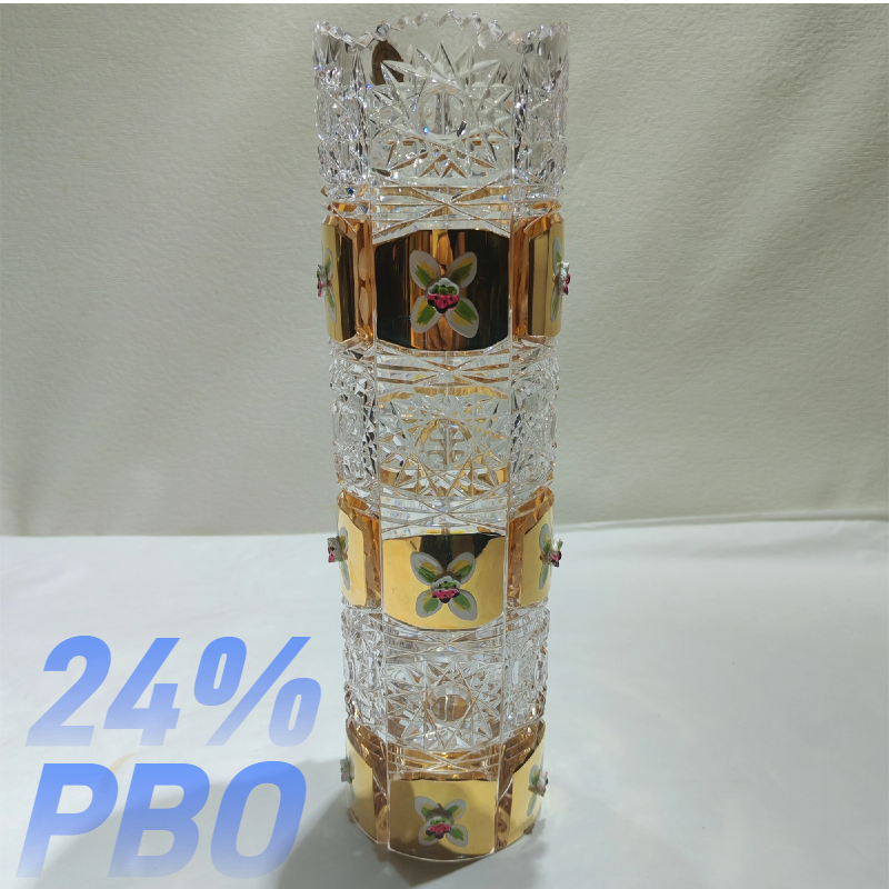 Customized trophy crystal vase