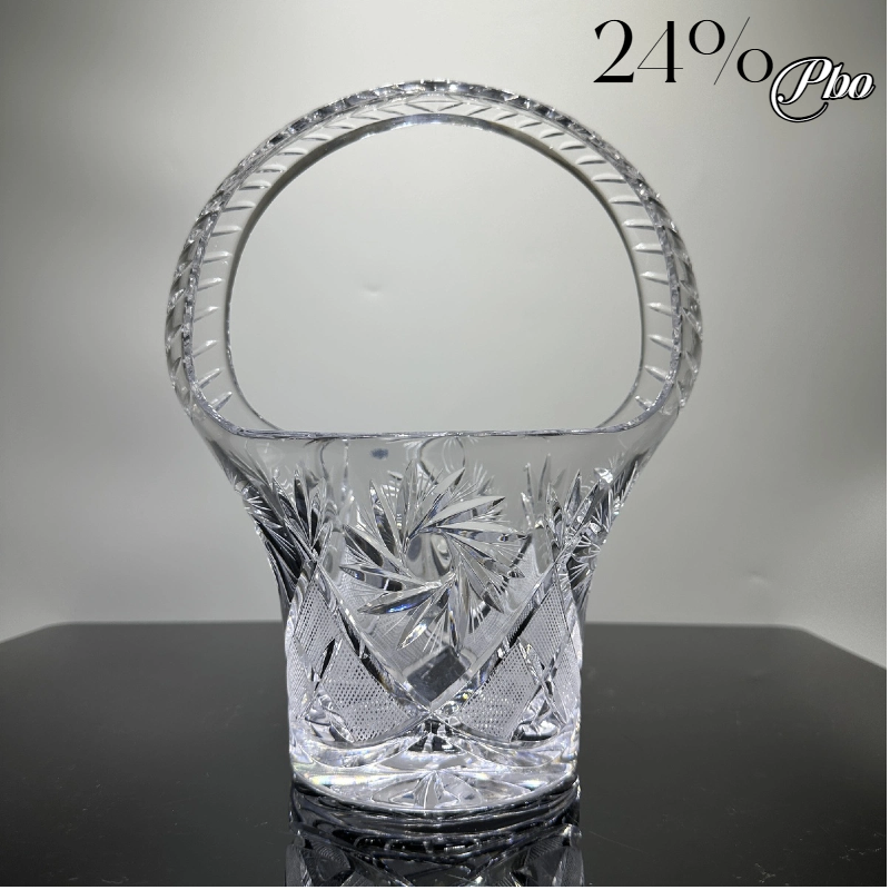 Crystal Vase With Handle